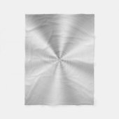 Elegantes Imitat-metallisches glänzendes Silber Fleecedecke (Vorderseite)
