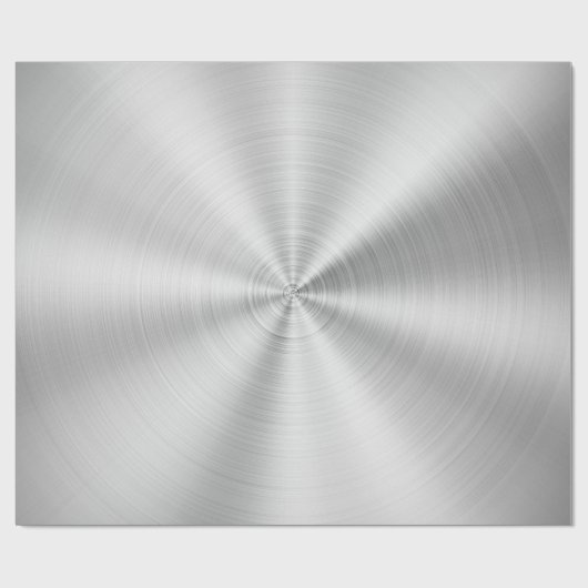 Elegantes Imitat-metallisches glänzendes Silber Geschenkpapier (Flach)