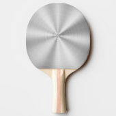 Elegantes Imitat-metallisches glänzendes Silber Tischtennis Schläger (Rückseite)