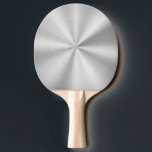 Elegantes Imitat-metallisches glänzendes Silber Tischtennis Schläger<br><div class="desc">Elegantes Imitat-metallisches glänzendes Silber</div>