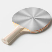 Elegantes Imitat-metallisches glänzendes Silber Tischtennis Schläger (Vorderseite)