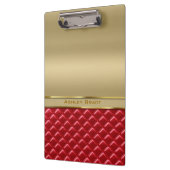 Elegantes Imitat-metallisches Gold gestepptes Klemmbrett (Links)