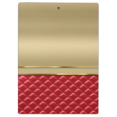 Elegantes Imitat-metallisches Gold gestepptes Klemmbrett (Rückseite)