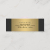Elegantes Imitat Mini Visitenkarte (Rückseite)
