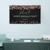 Elegantes Imitat Rose Gold Banner (Messeveranstaltung)