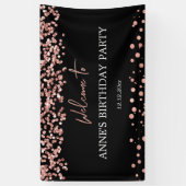 Elegantes Imitat Rose Gold Banner (Vertikal)