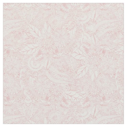 Elegantes Imitat Rose Gold Blumenmandala Design Stoff (Nahaufnahme)