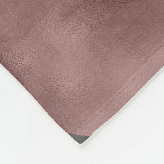 elegantes Imitat-Rosengold erröten rosa schwarze Fleecedecke (Ecke)