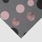 elegantes Imitat-Rosengold erröten rosa schwarze Seidenpapier (Ausschnitt)