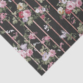 Elegantes Imitat-Rosengold stripes rosa Vintage Seidenpapier (Ausschnitt)