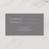 Elegantes Imitat-Rosengoldgeometrische Visitenkarte (Rückseite)