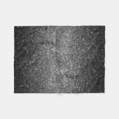 Elegantes Imitat-schwarzer Glitter Fleecedecke (Vorderseite (Horizontal))