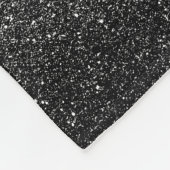 Elegantes Imitat-schwarzer Glitter Fleecedecke (Ecke)