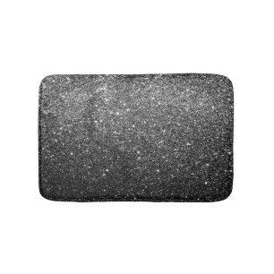 Elegantes Imitat-schwarzer Glitzer Badematte