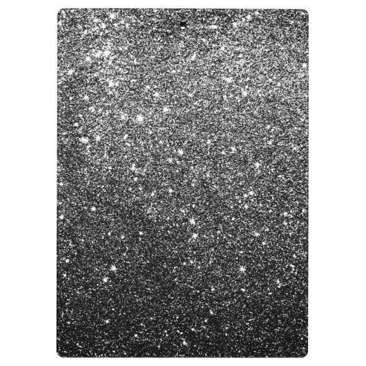 Elegantes Imitat-schwarzer Glitzer Klemmbrett (Rückseite)