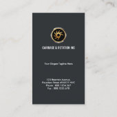 Elegantes Imitat-silbernes Gold bewegt CEO-Gründer Visitenkarte (Rückseite)