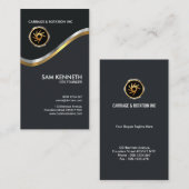 Elegantes Imitat-silbernes Gold bewegt CEO-Gründer Visitenkarte (Vorne/Hinten)