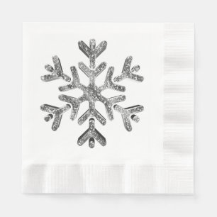 Elegantes Imitat-silbernes Serviette