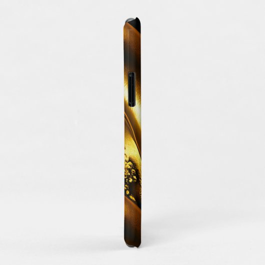 Elegantes Imitat- und Schwarzgold Case-Mate iPhone Hülle (Hinten/Rechts)