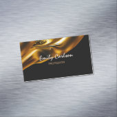 Elegantes Imitat- und Schwarzgold Magnetische Visitenkarte (Beispiel)