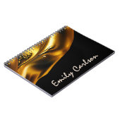 Elegantes Imitat- und Schwarzgold Notizblock (Linke Seite)