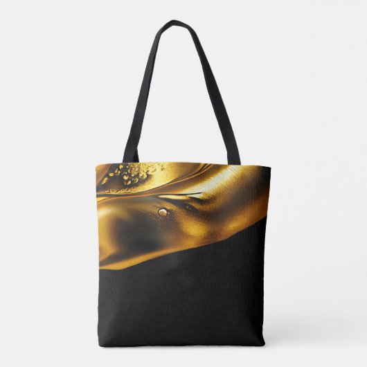 Elegantes Imitat- und Schwarzgold Tasche (Rückseite)