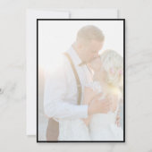 Elegantes Imitat Vellum Overlay Foto Hochzeit Rett Save The Date (Rückseite)