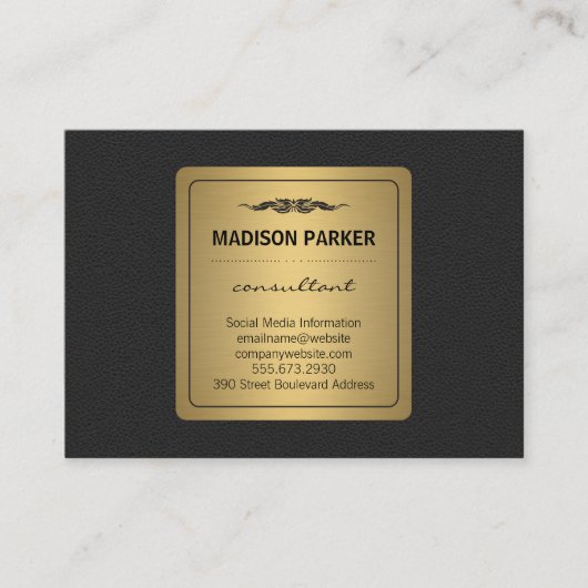 Elegantes Imitat Visitenkarte (Vorderseite)