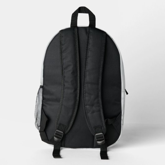 Elegantes Imitat Weißer Marmor Bedruckter Rucksack (Rückseite)