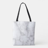 Elegantes Imitat Weißer Marmor Tasche (Rückseite)