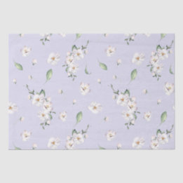 Elegantes Immergrün Frühlings-Aquarell-Blumenmuste Seidenpapier