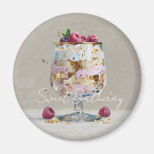 Elegantes Impasto-Himbeer-Dessert Magnet