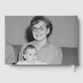 Elegantes In-Loving-Memory-Foto Gästebuch (Rückseite)