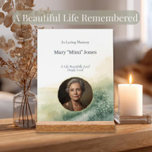 Elegantes In Loving Memory Foto-Memorial