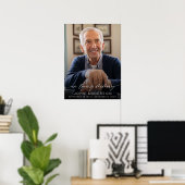 Elegantes In-Loving-Memory-Script-Foto für die Bee Poster (Heimbüro)