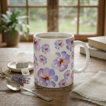 Elegantes Indigo-Wasserfarben-Blumenmuster