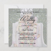 Elegantes indisches Foto Hochzeit Save The Date (Rückseite)