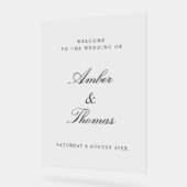 Elegantes individualisierbares Akryllisches Begrüß Acrylschild (Winkel)