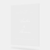 Elegantes individualisierbares Akryllisches Begrüß Acrylschild (Winkel)