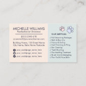 Elegantes, individualisierbares Cat & Dog-Logo für Visitenkarte (Rückseite)