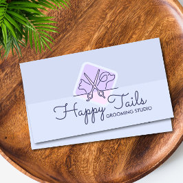 Elegantes, individualisierbares Cat & Dog-Logo für Visitenkarte