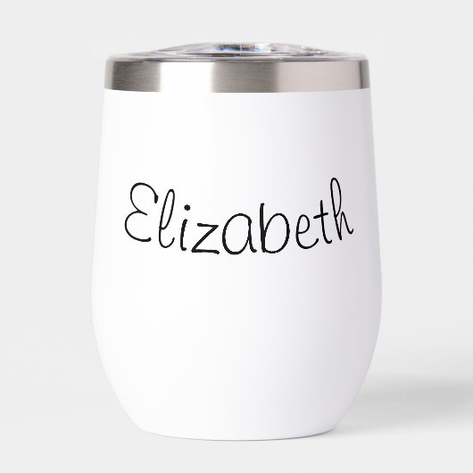 Elegantes, individualisierbares Edelstahlglas (Vorderseite)