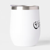 Elegantes, individualisierbares Edelstahlglas (Rechts)