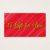 Elegantes individualisierbares Geschenkzertifikat (Rückseite)