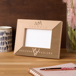 Elegantes individualisierbares Iceberg Artwork Geätzte Rahmen