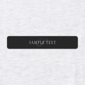 Elegantes individuell anpassbares Monogramm | Blac Etiketten (Design 1)