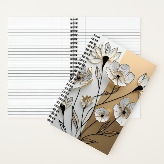 Elegantes, individuell anpassbares Ruled-Notebook Notizblock (Innen)