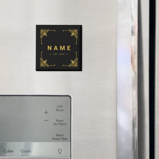 Elegantes Individuelle Name Magnet für Zuhause ode (In Situ (Kühlschrank))