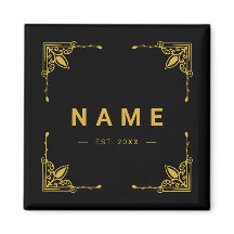 Elegantes Individuelle Name Magnet für Zuhause ode