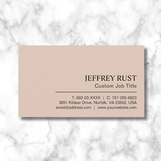 Elegantes, individuelles Einfaches Minimalistische Visitenkarte